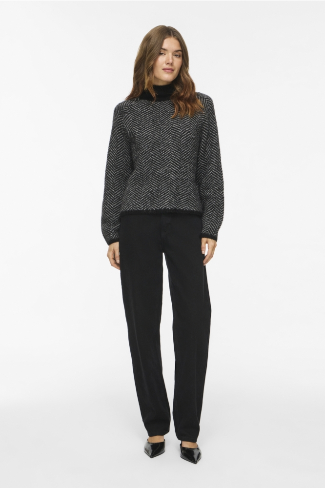 Vila zwarte dames trui | Model