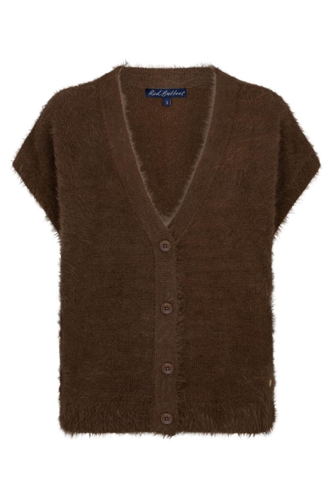 Red Button bruine dames gilet | Vooraanzicht