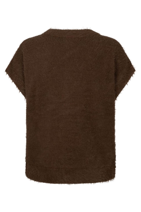 Red Button bruine dames gilet | Achteraanzicht