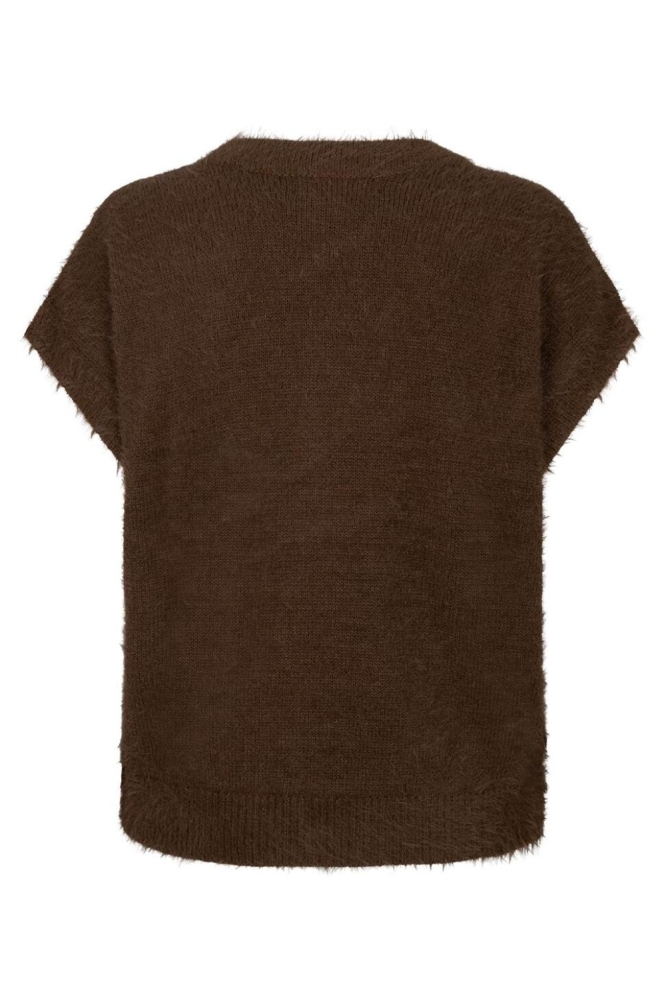 Red Button bruine dames gilet | Achteraanzicht