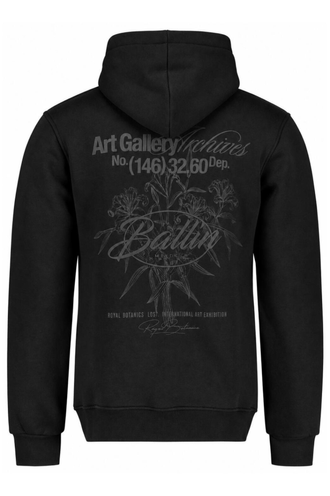 Ballin zwarte heren sweater | Achteraanzicht
