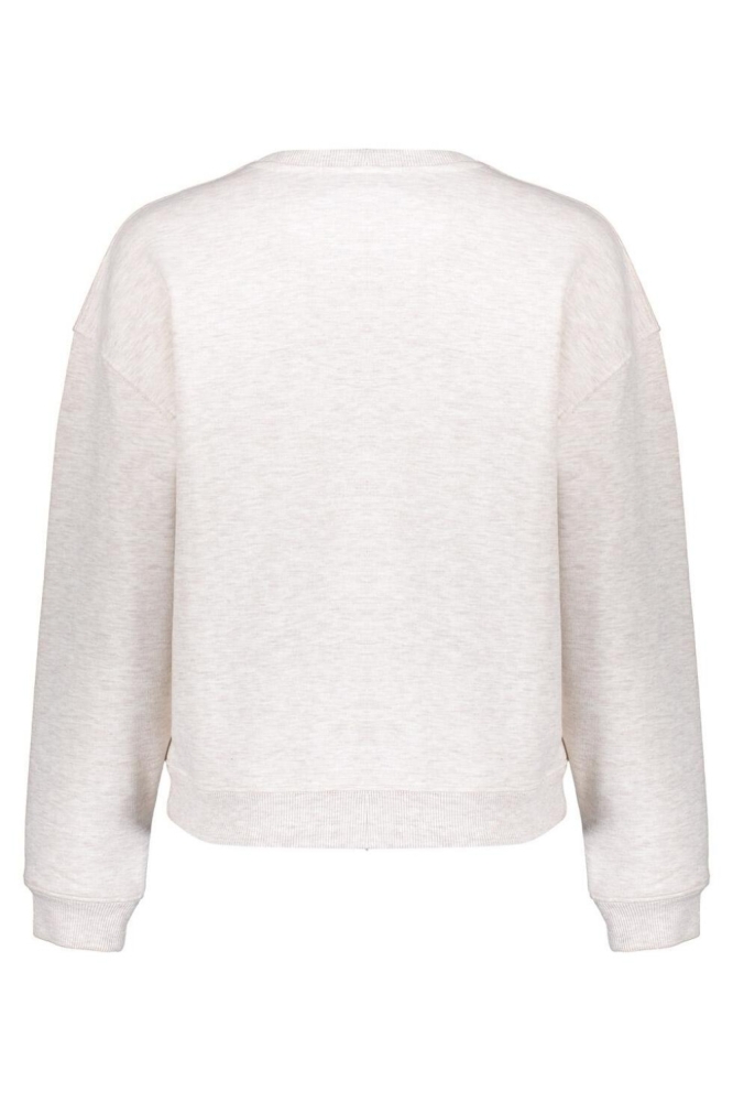 Geisha grijze dames sweater | Achteraanzicht
