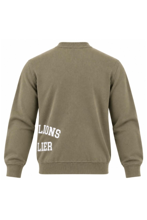 Malelions groene heren trui | Achteraanzicht
