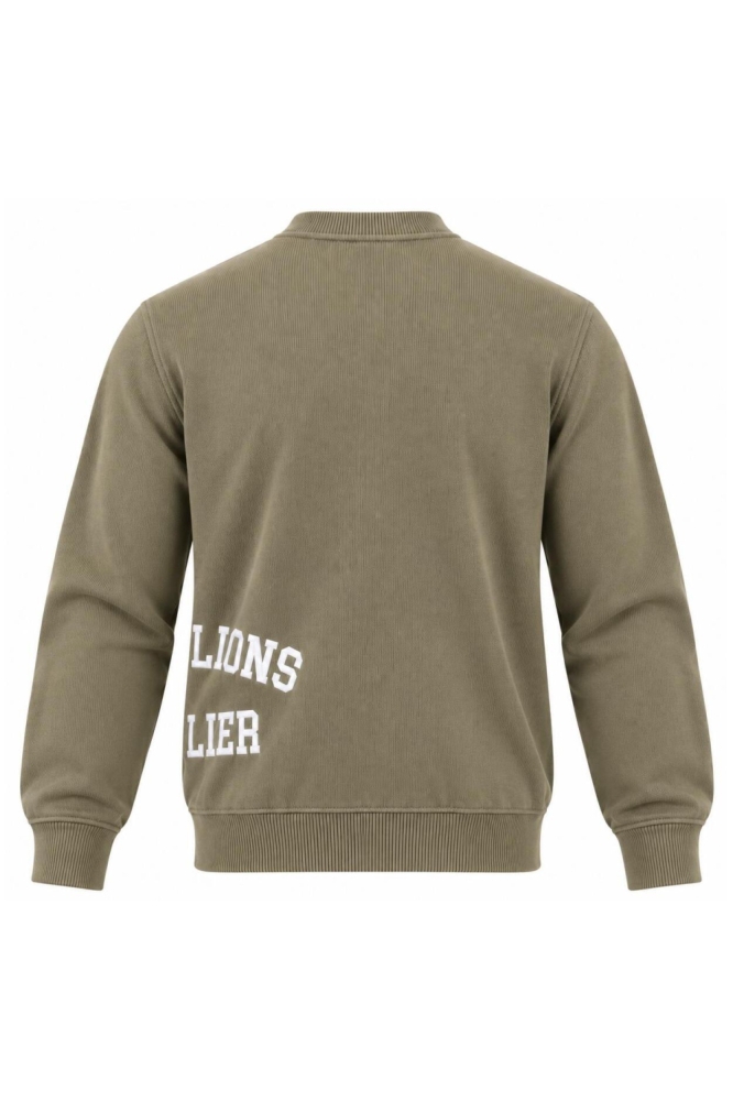 Malelions groene heren trui | Achteraanzicht