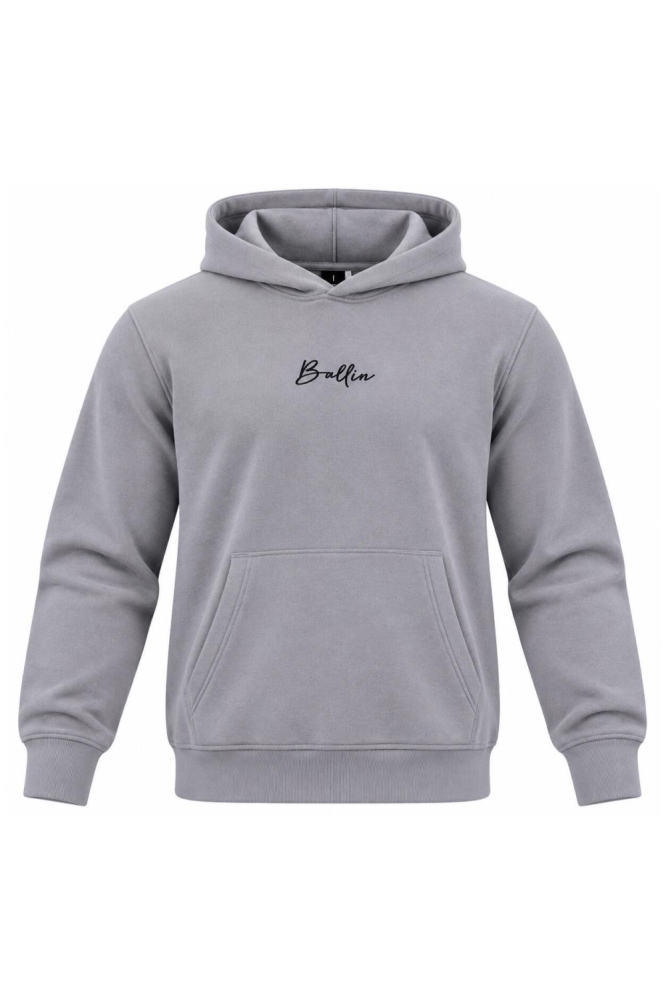 Ballin grijze heren sweater | Vooraanzicht