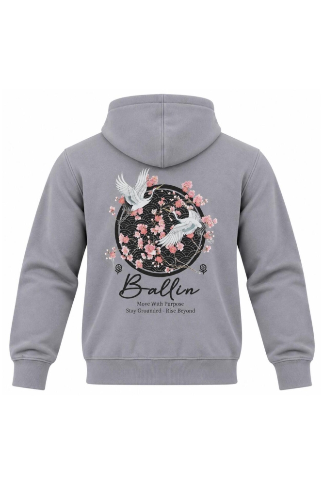 Ballin grijze heren sweater | Achteraanzicht