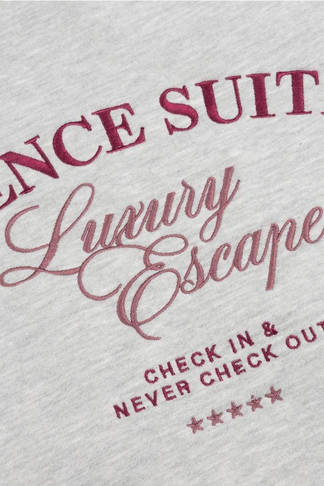 Ydence grijze dames sweater | Close up