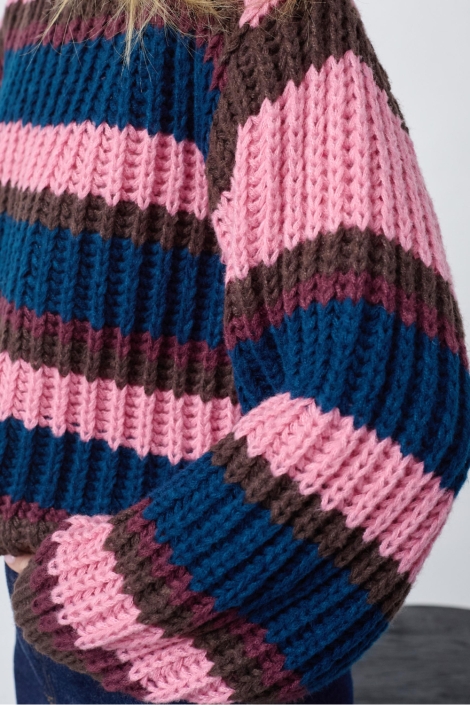 SisterS point multi color dames trui | Close up