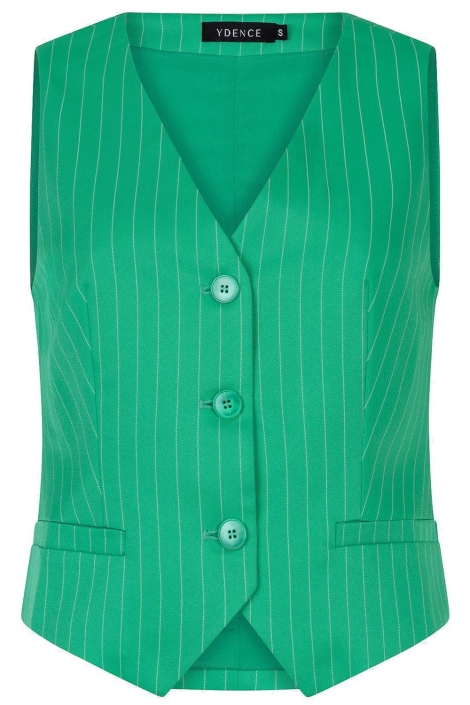 Ydence groene dames gilet | Vooraanzicht