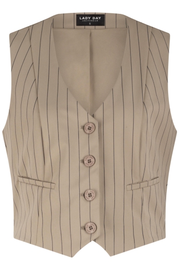 Lady Day Vest VIVIENNE GILET L46 480 2734 KAITLYN STRIPE