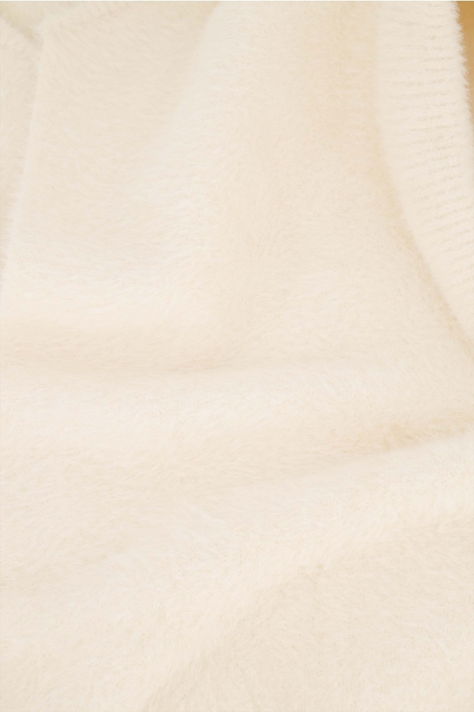 Zusss ecru dames gilet | Kleurstaal