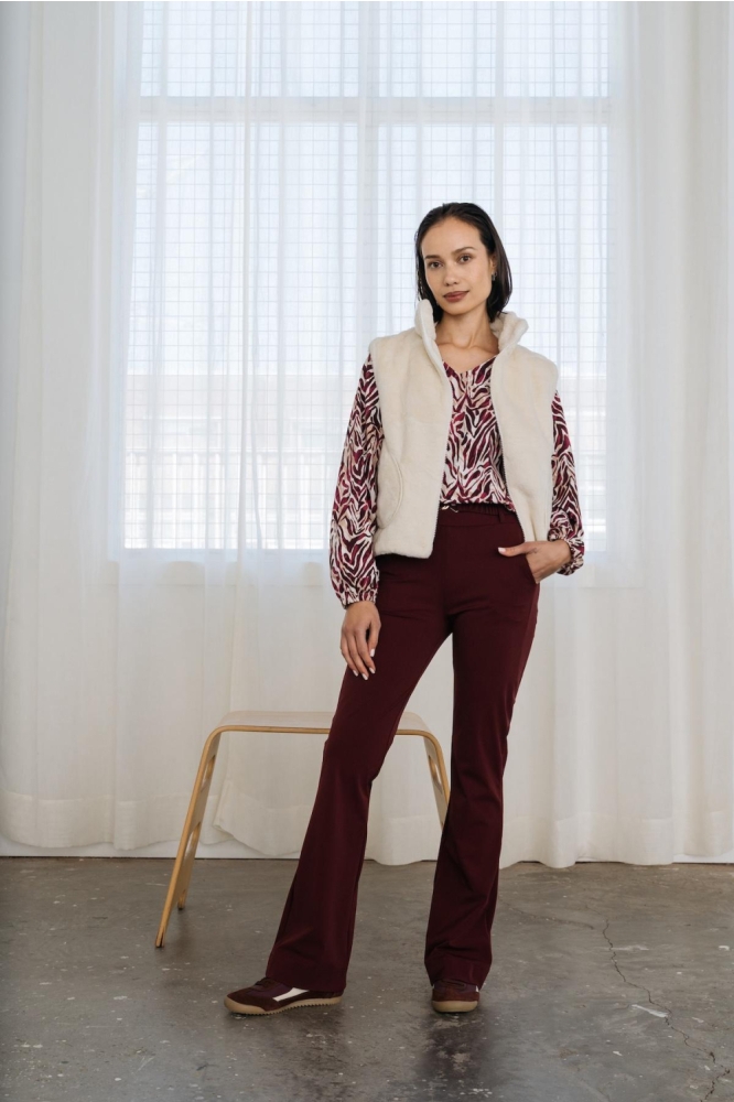 Maicazz ecru dames gilet | Model