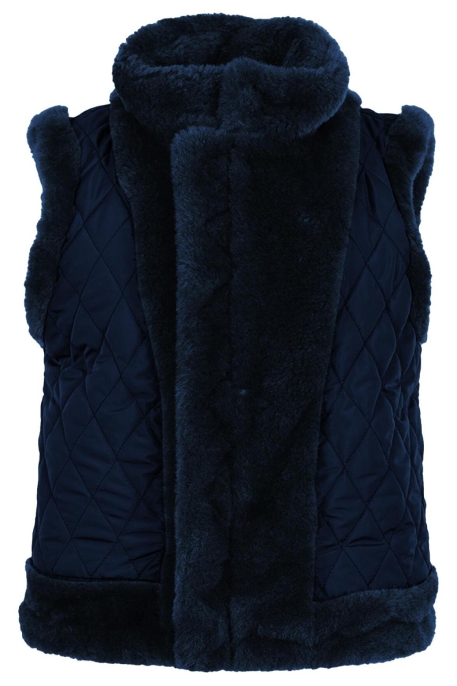 Maicazz blauwe dames gilet | Vooraanzicht