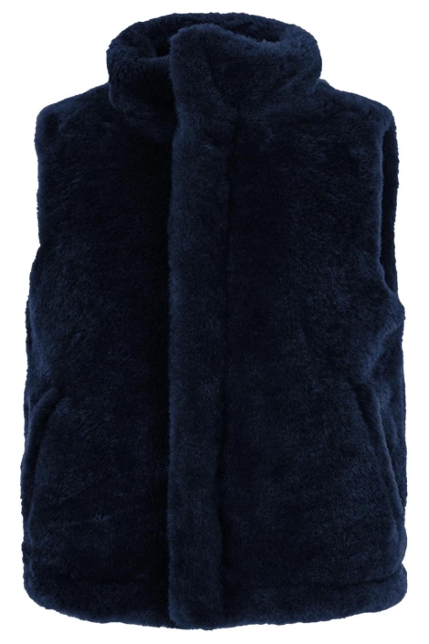 Maicazz blauwe dames gilet | Vooraanzicht