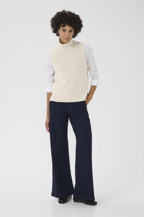 Part Two ecru dames trui | Model