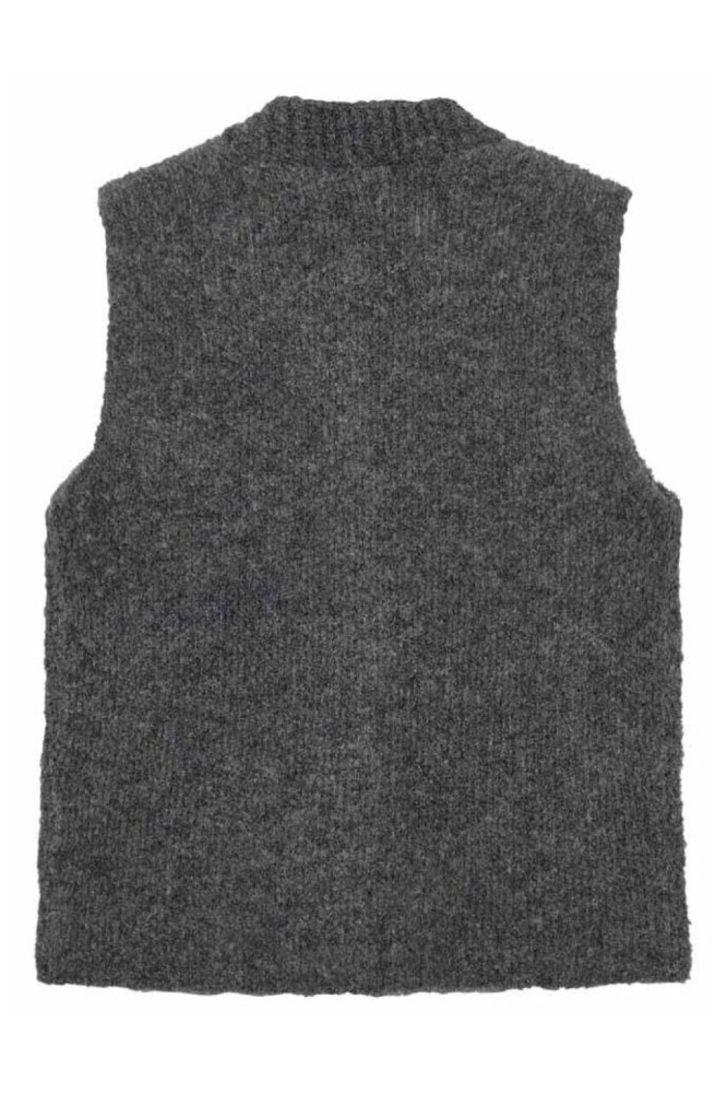 Freequent grijze dames gilet | Achteraanzicht