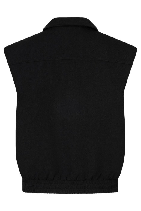 Ydence zwarte dames gilet | Achteraanzicht
