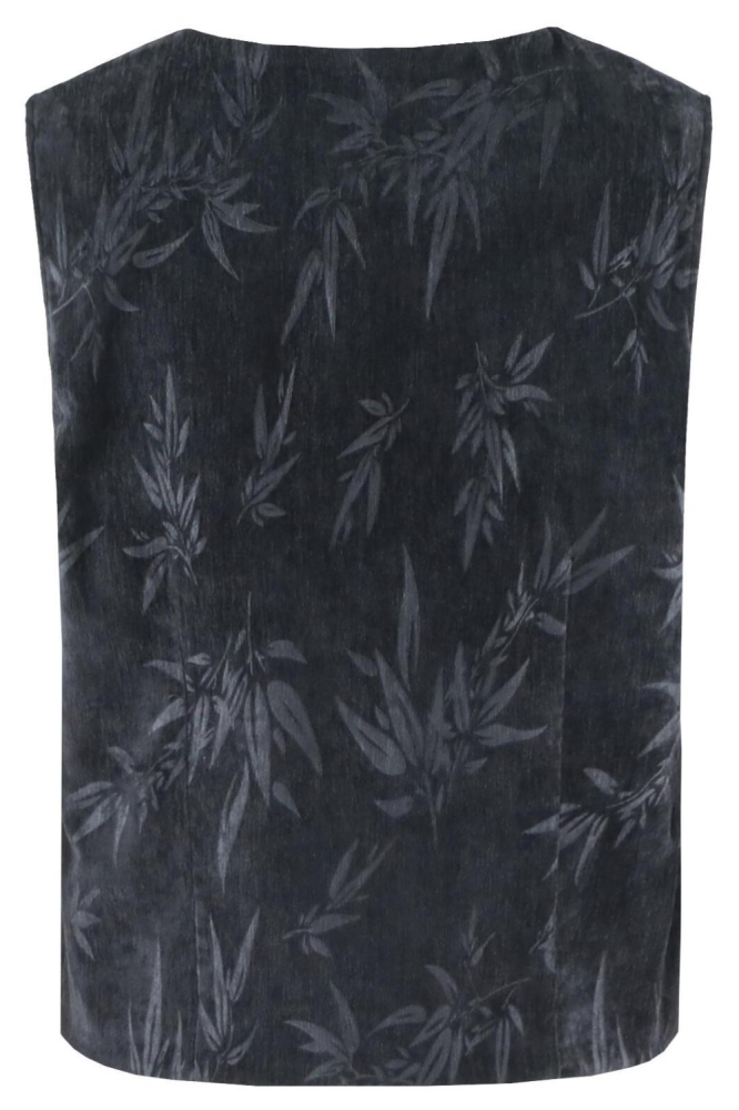 C&S The Label grijze dames gilet | Achteraanzicht