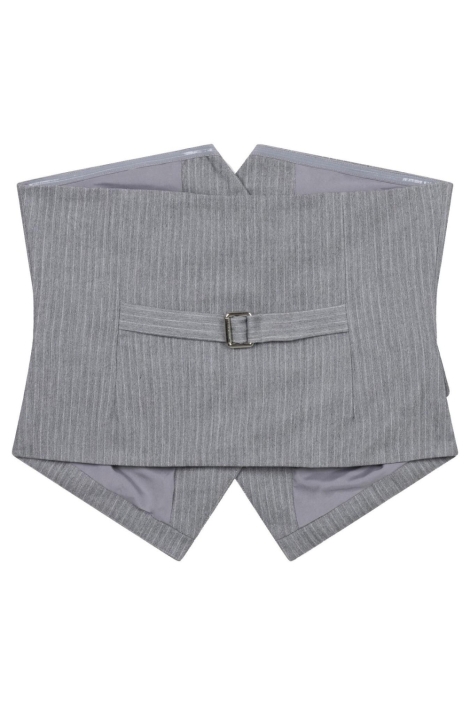 Refined Department grijze dames gilet | Achteraanzicht