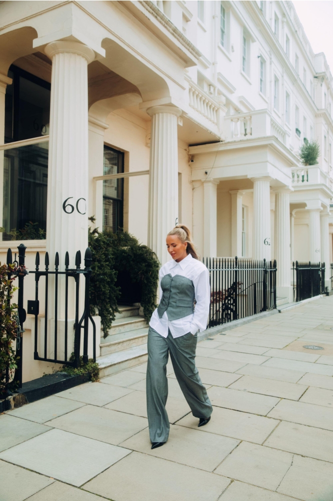 Refined Department grijze dames gilet | Sfeerbeeld, In situatie