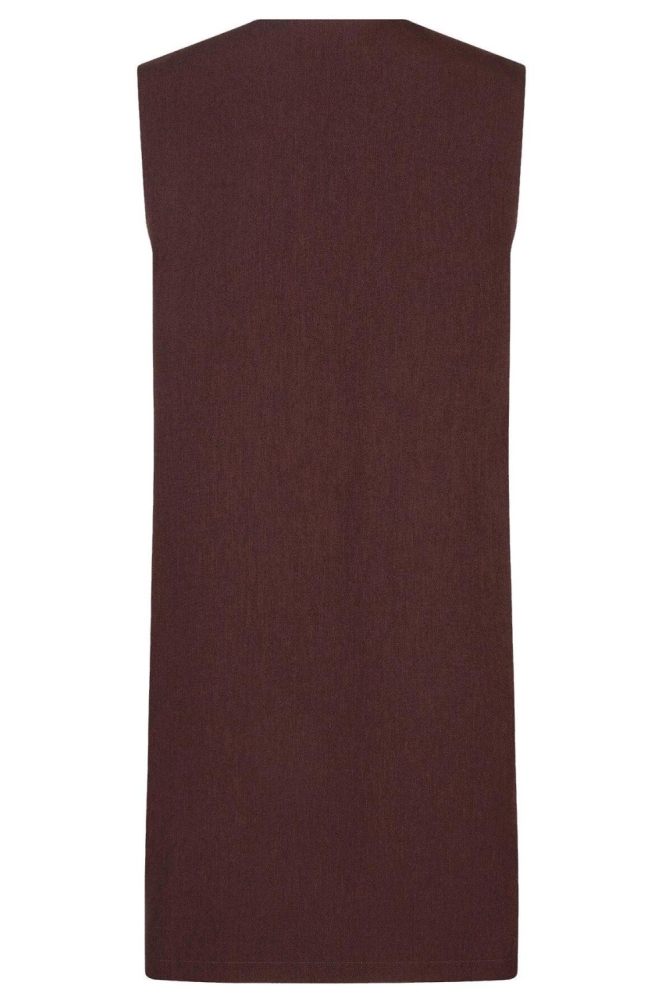 Ydence bruine dames jurk | Achteraanzicht