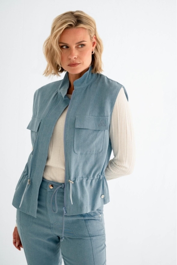 Zizo STEFF GILET SP26 STEFF 515 JEANS BLUE