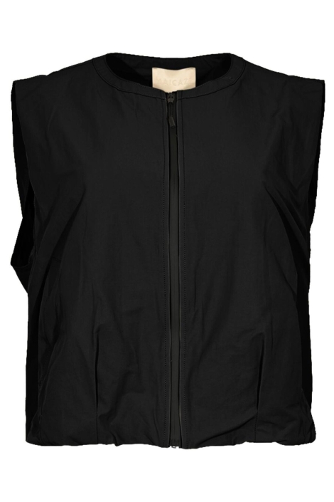Maicazz zwarte dames gilet | Vooraanzicht