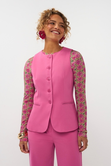 Ydence Vest GILET FABIENNE SS2609 139 BERRY PINK