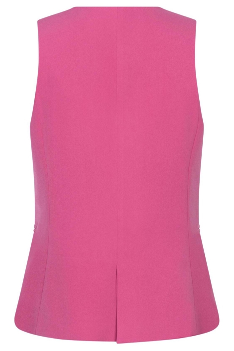 Ydence roze dames gilet | Achteraanzicht