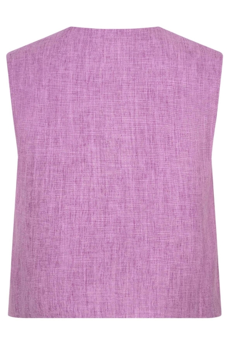 Ydence paarse dames gilet | Achteraanzicht