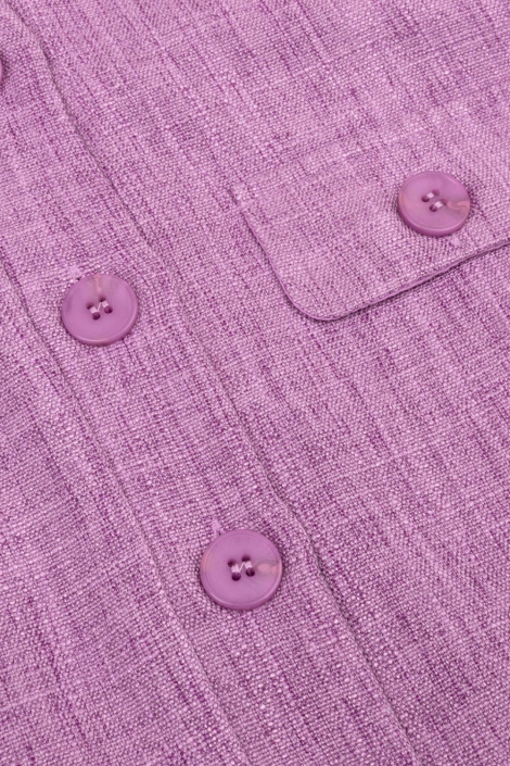 Ydence paarse dames gilet | Close up