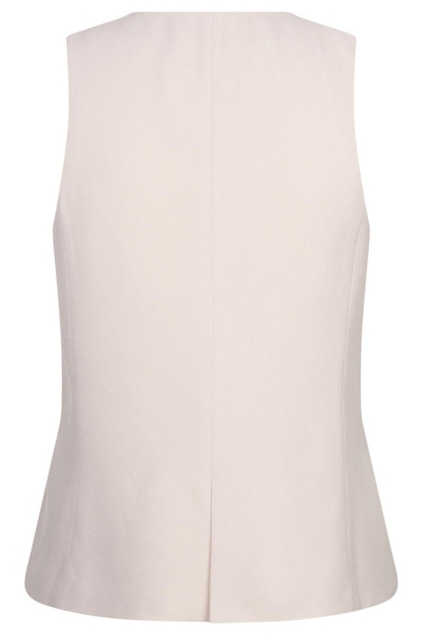 Ydence beige dames gilet | Achteraanzicht