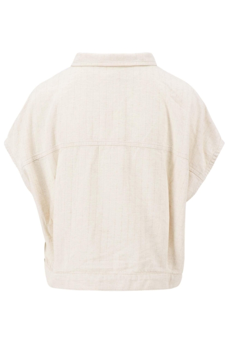 Zusss beige dames gilet | Achteraanzicht