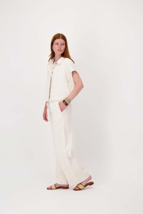 Zusss beige dames gilet | Model