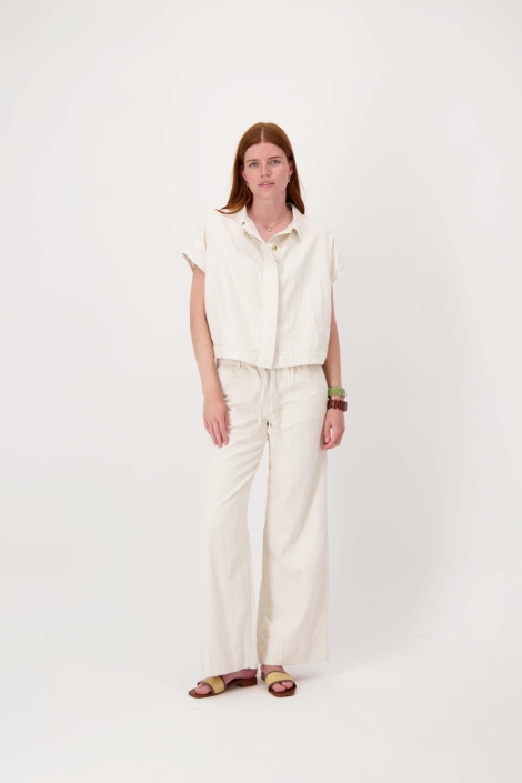 Zusss beige dames gilet | Model