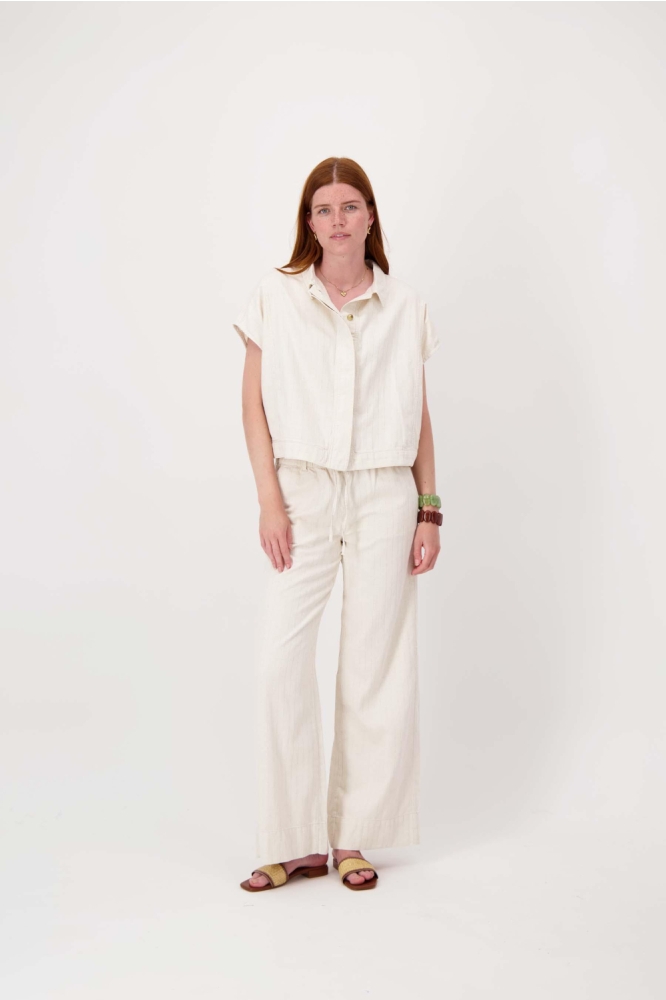 Zusss beige dames gilet | Model