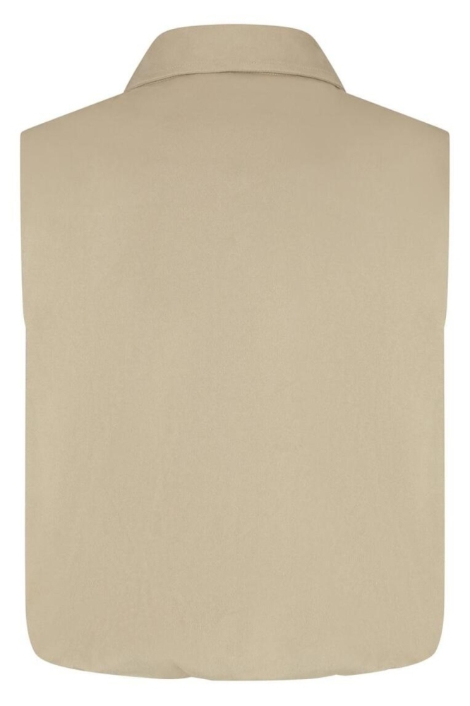Lady Day beige dames gilet | Achteraanzicht