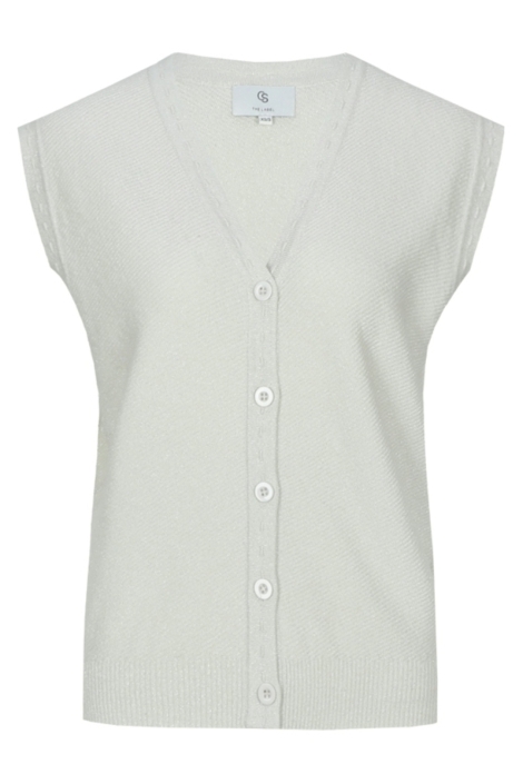 C&S The Label witte dames gilet | Vooraanzicht