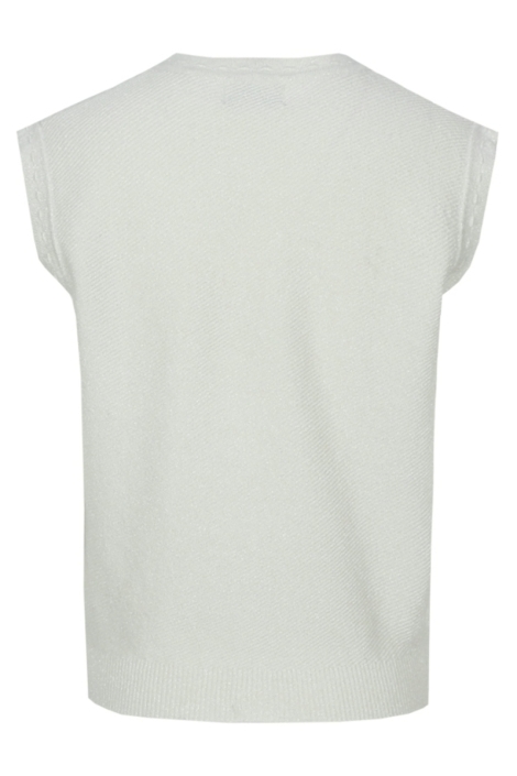 C&S The Label witte dames gilet | Achteraanzicht