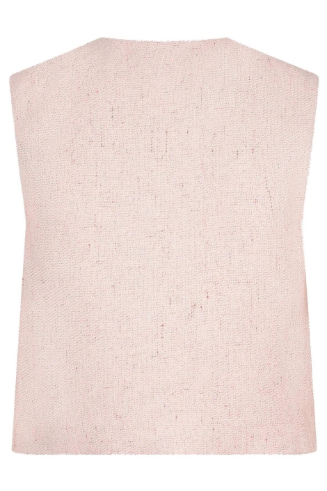 Ydence roze dames gilet | Achteraanzicht