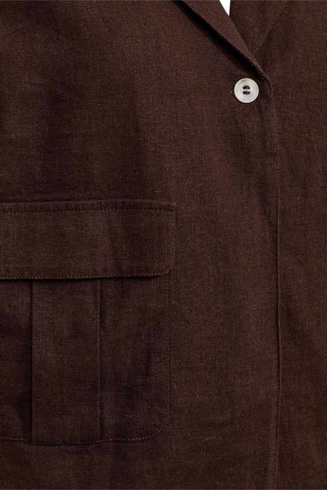 Freequent bruine dames gilet | Close up