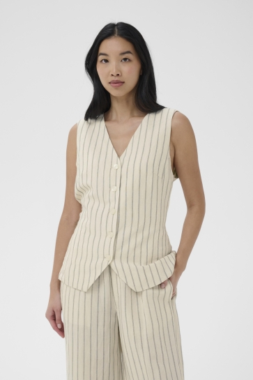 Part Two Vest BINTAPW WAISTCOAT 30310520 304935 BLACK STRIPE