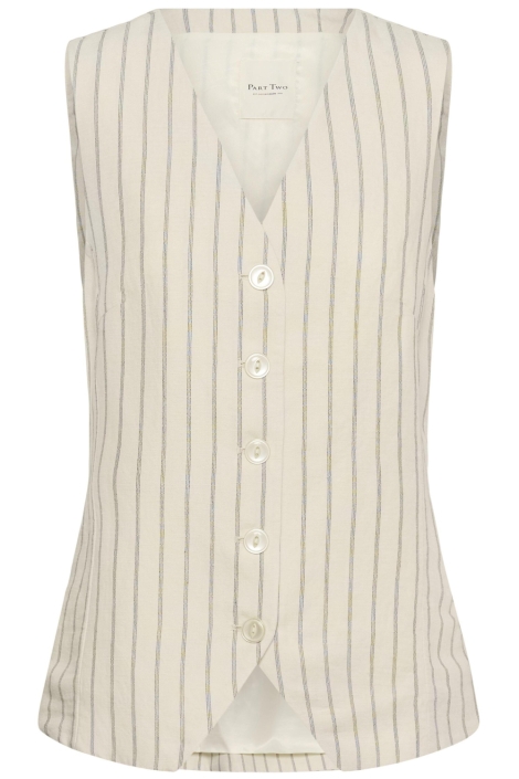 Part Two ecru dames gilet | Vooraanzicht