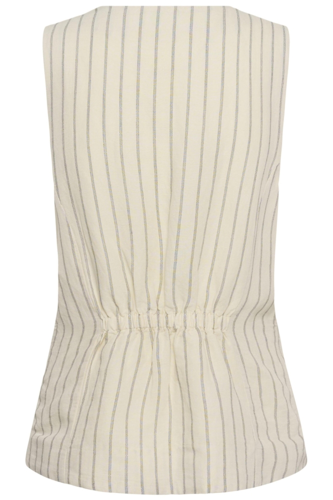 Part Two ecru dames gilet | Achteraanzicht