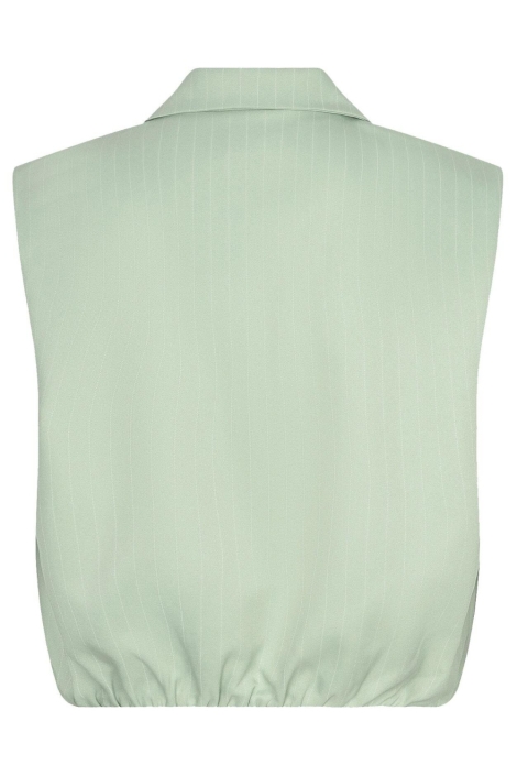 Ydence groene dames gilet | Achteraanzicht