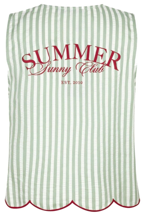 Ydence groene dames gilet | Achteraanzicht