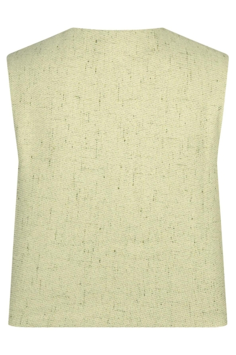 Ydence groene dames gilet | Achteraanzicht