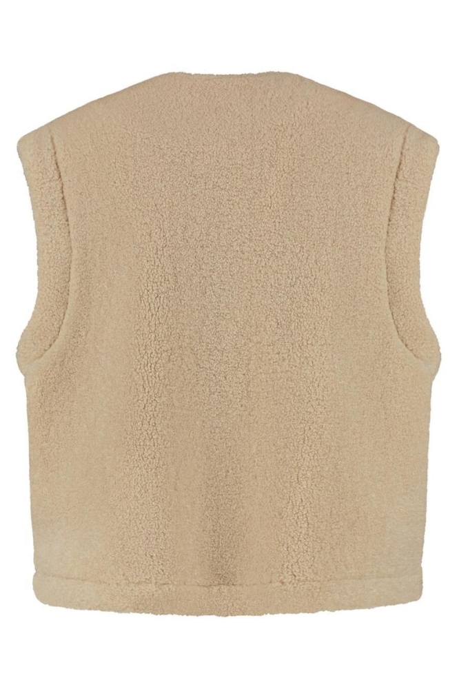 Lady Day beige dames gilet | Achteraanzicht