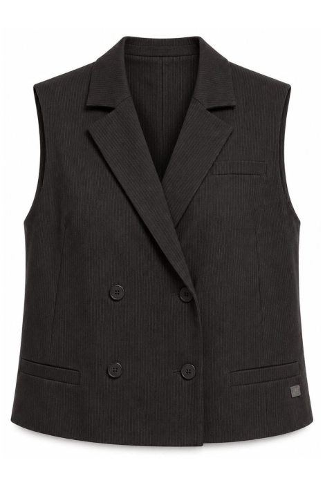 TQ Amsterdam bruine dames gilet | Vooraanzicht