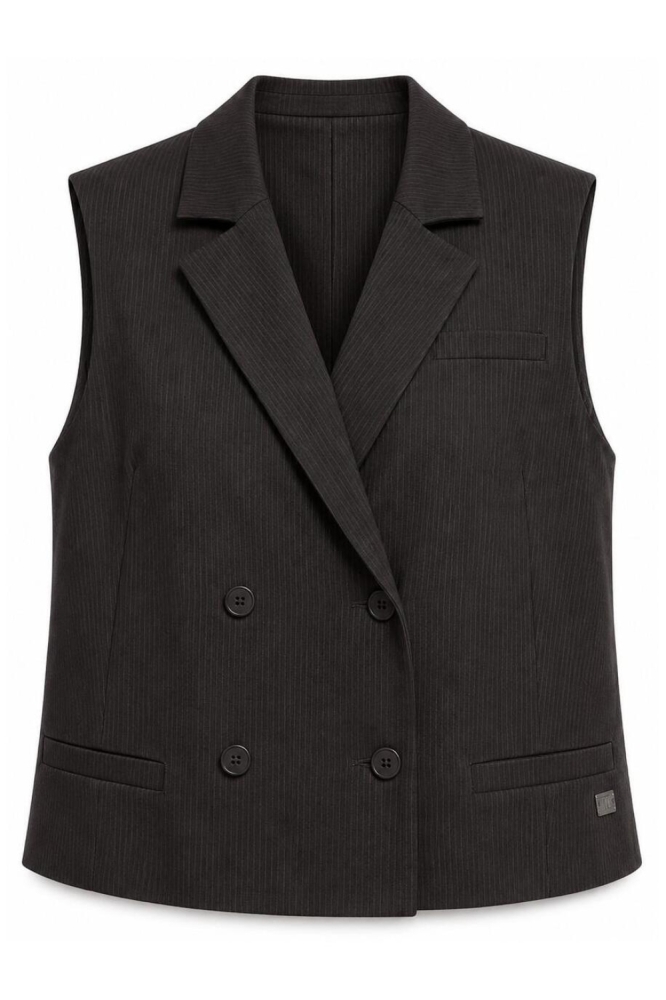TQ Amsterdam bruine dames gilet | Vooraanzicht